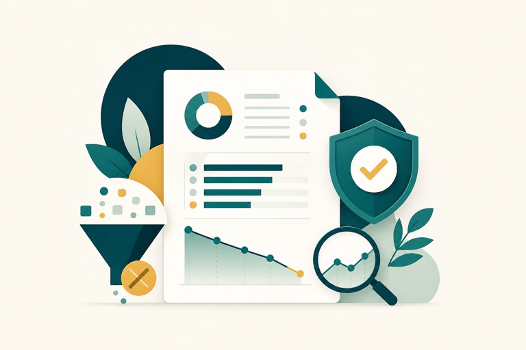 A processing statement being analyzed while lower costs are monitored and protected